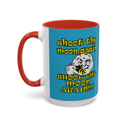 shoot the moon again - Accent Mug (turquoise)