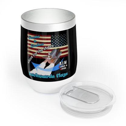 shoot for the stars - Chill Wine Tumbler (black)