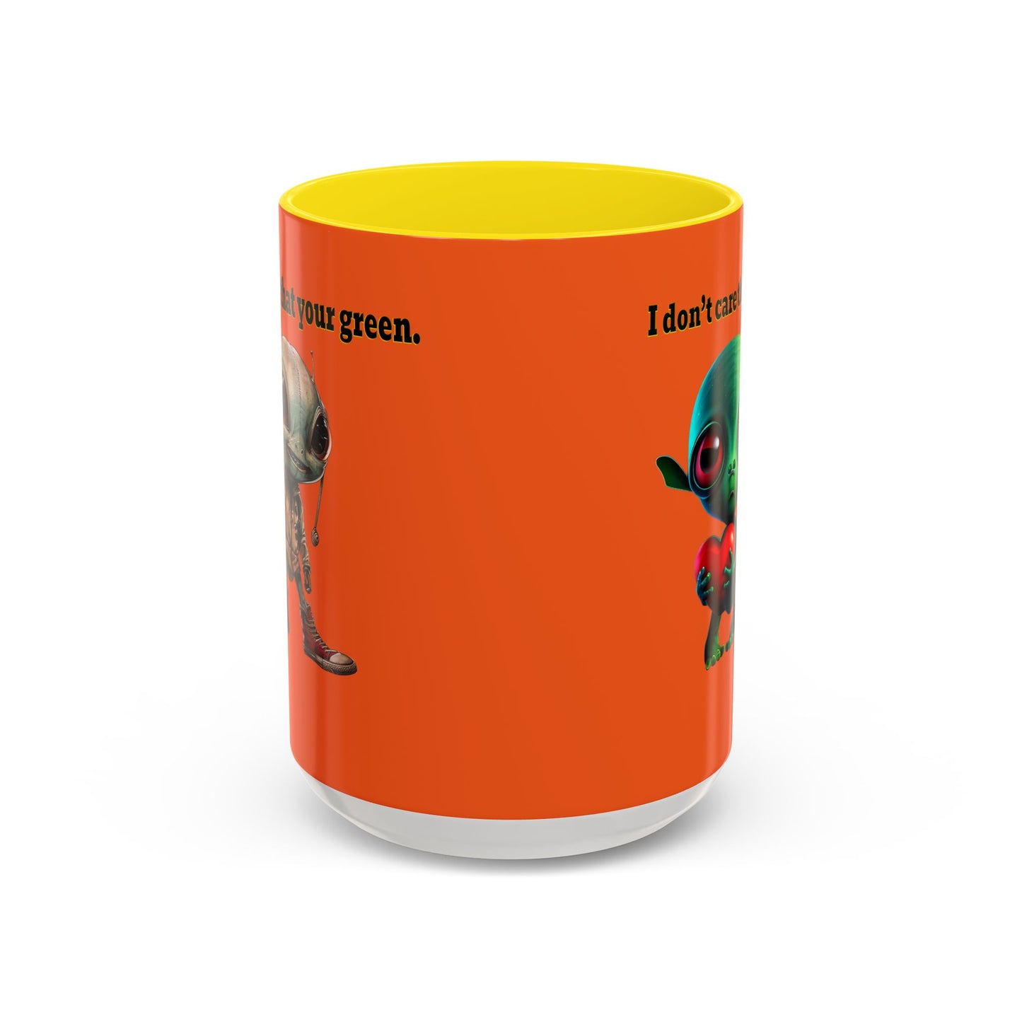 I don't care that your grey - Accent Mug (orange)