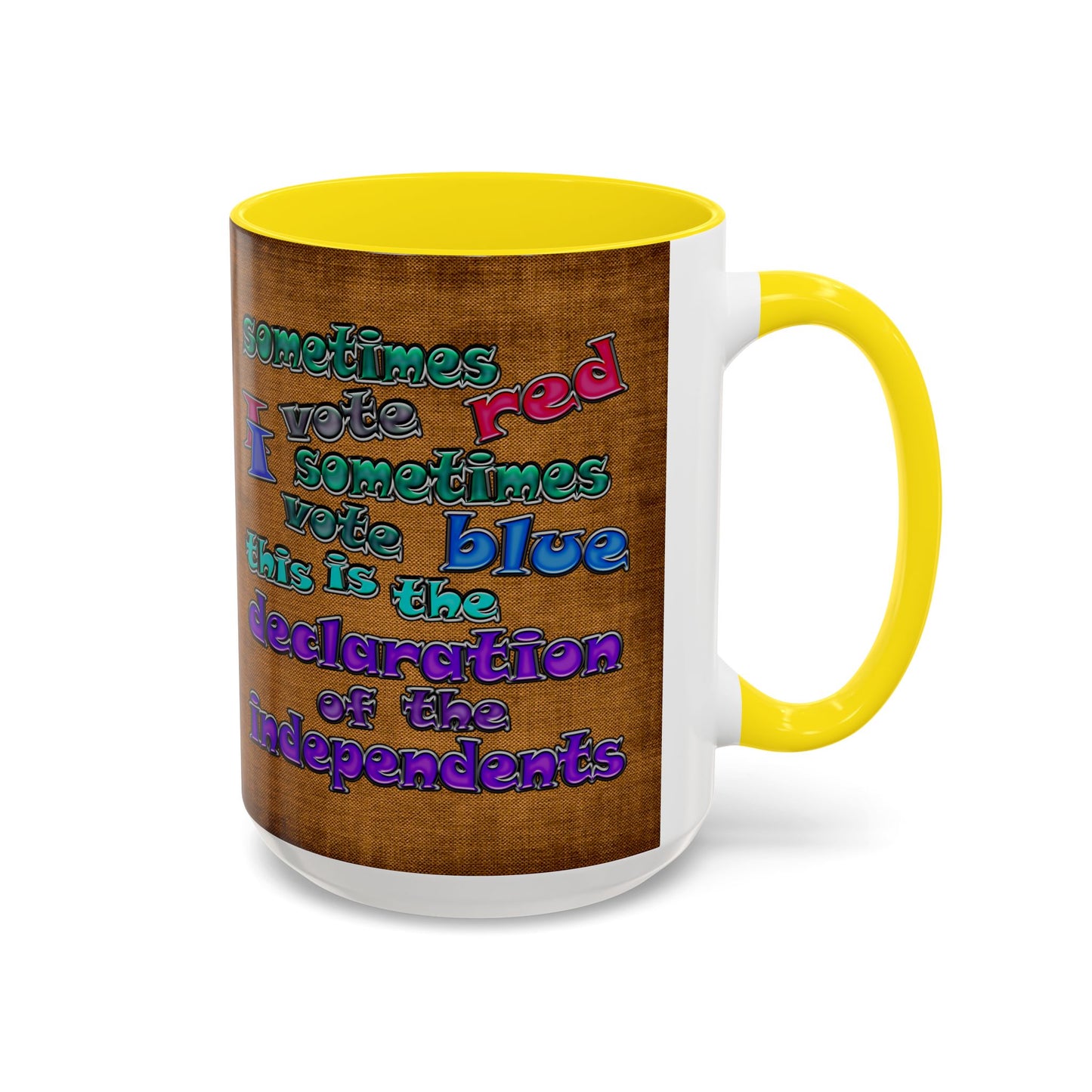 declaration of the independents - Accent Mug (brown papyrus)