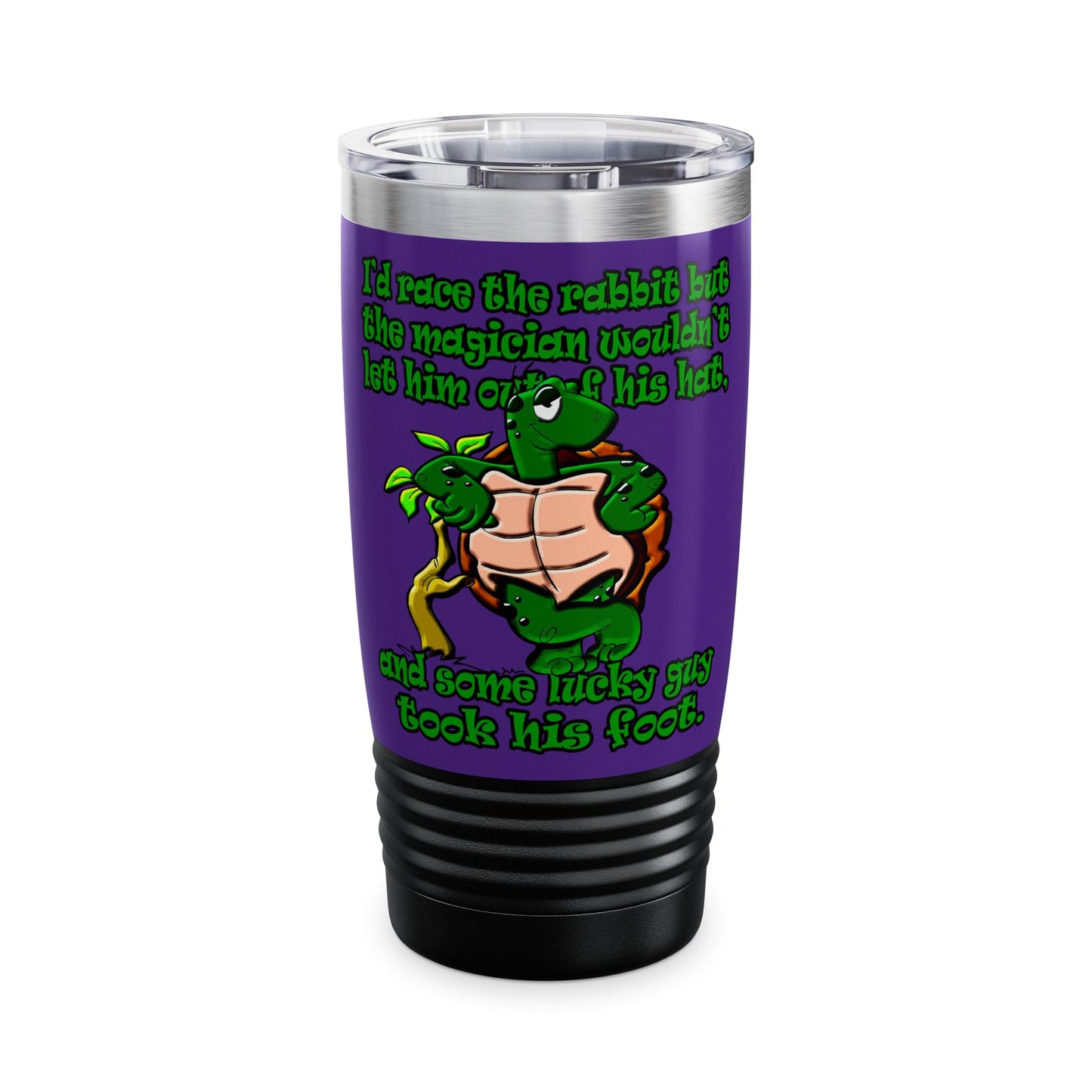 turtle race - Ringneck Tumbler, 20oz (purple)