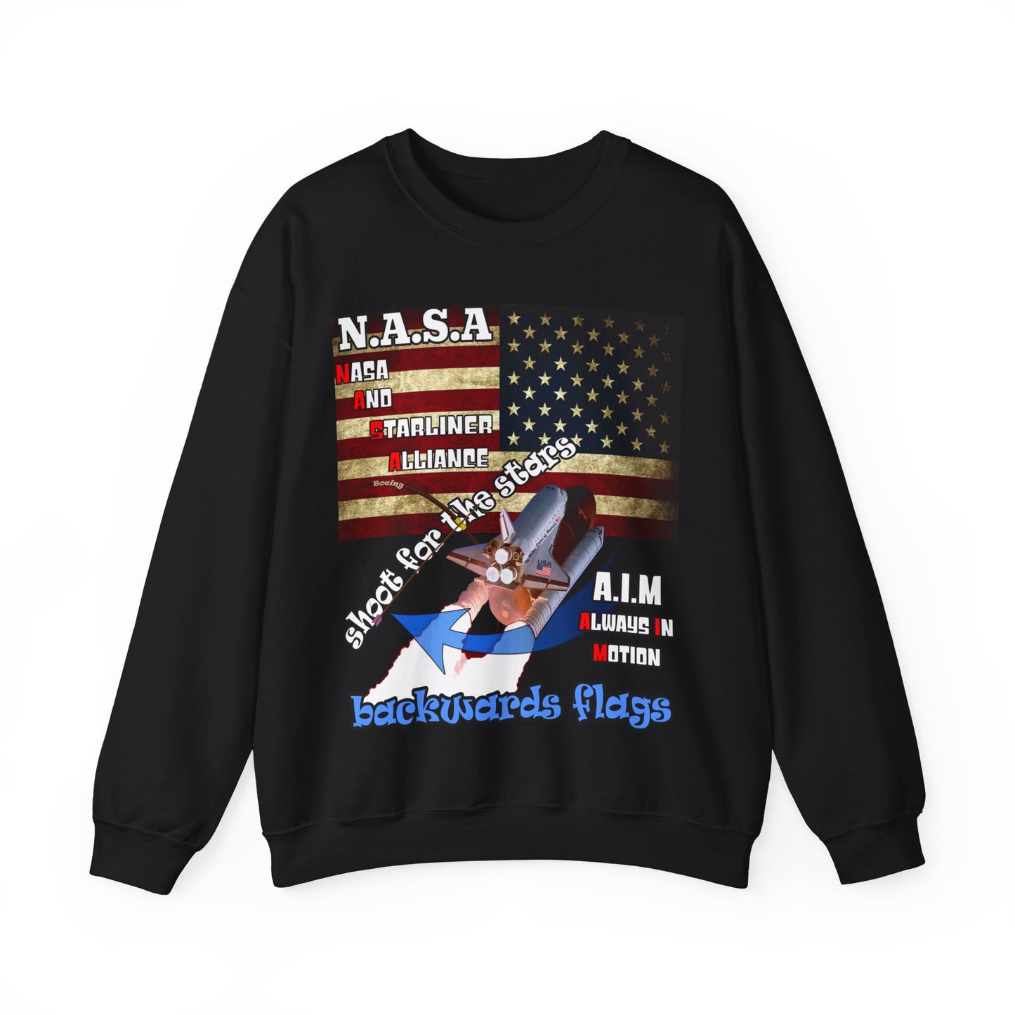 shoot for the stars(starliner) - Unisex Heavy Blend™ Crewneck Sweatshirt