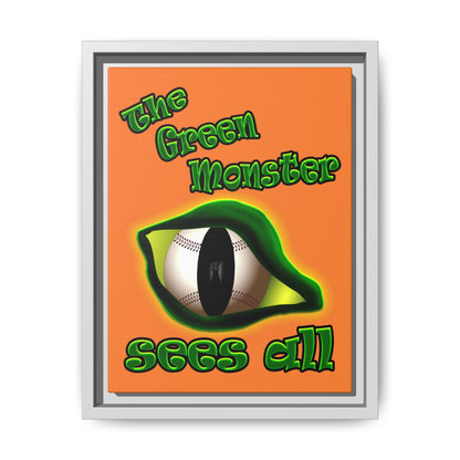 green monster - framed canvas art (crusta)