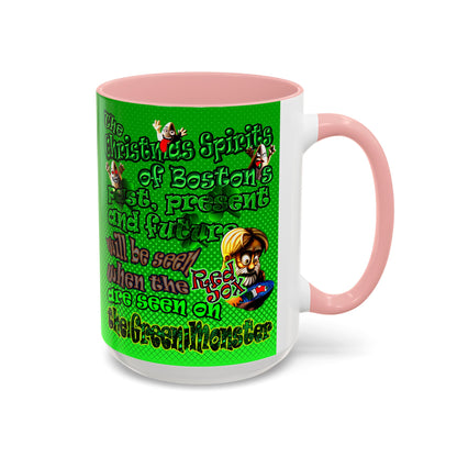 christmas spirits of boston - Accent Mug (logo green)