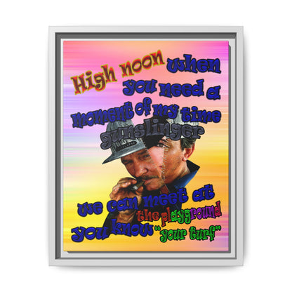 high noon - framed canvas art (color blur)