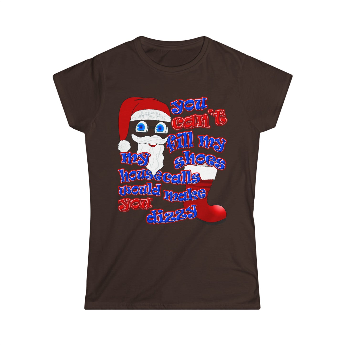 santa's shoes - Women's Softstyle Tee