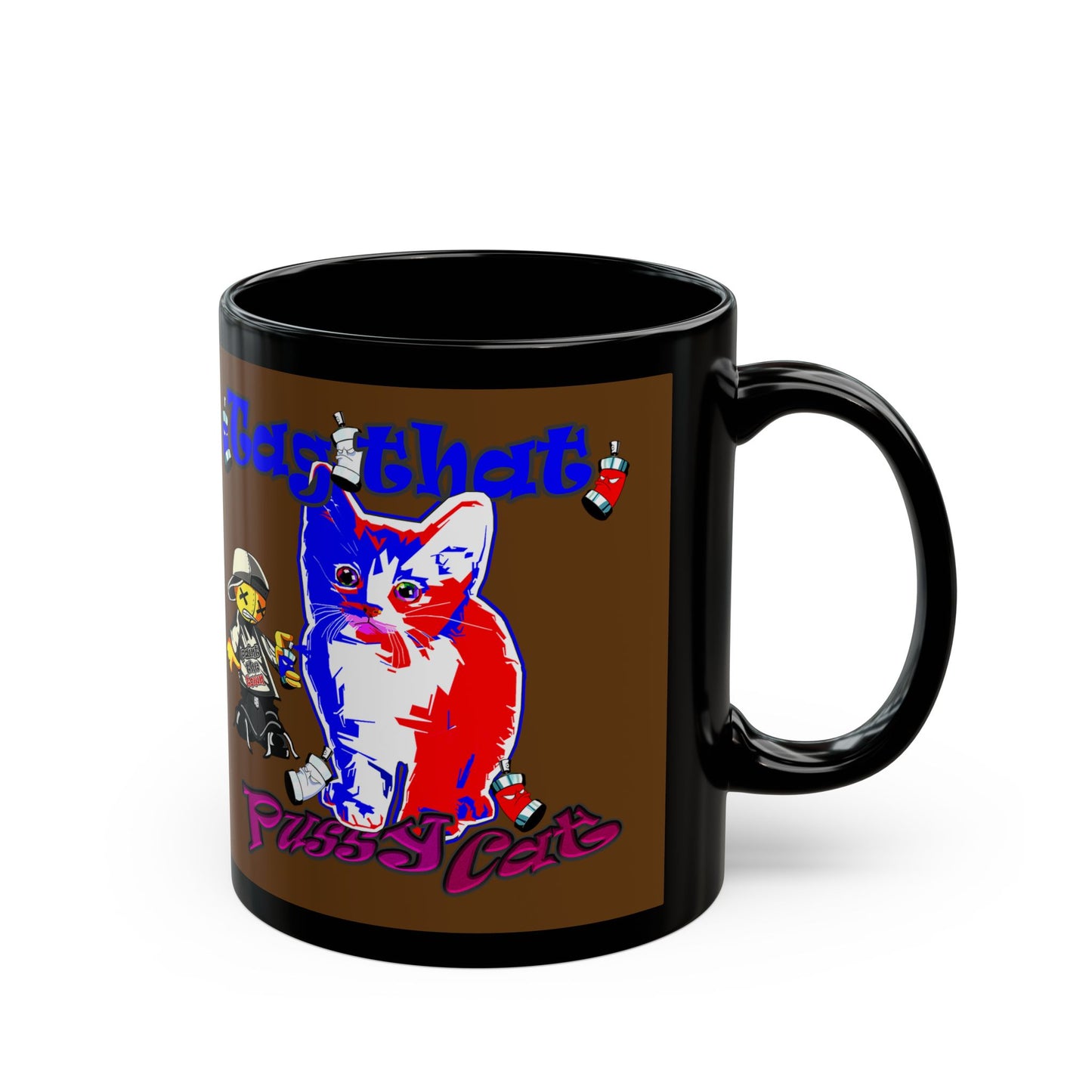 tag that - Black Mug (brown)