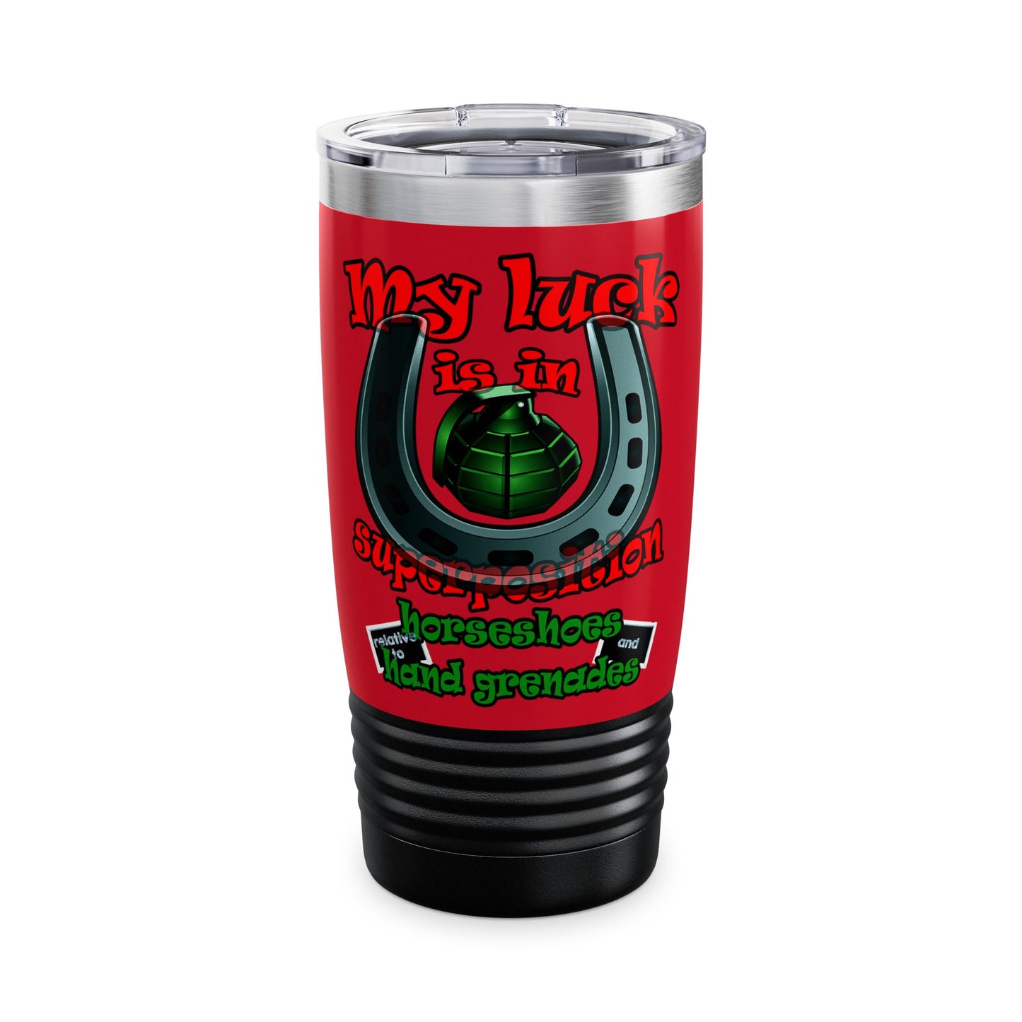 my luck - Ringneck Tumbler, 20oz (dark red)