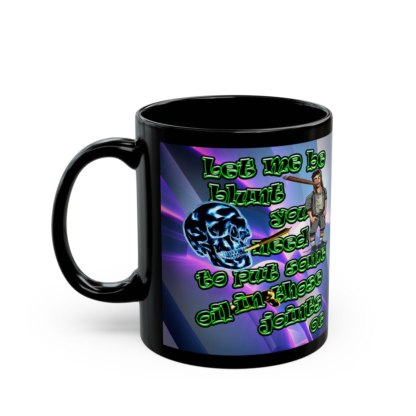 og - Black Mug (grey-pink wave)