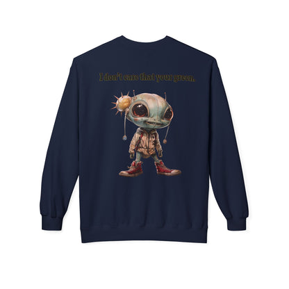 I don't care that your grey - Unisex Midweight Softstyle Fleece Crewneck Sweatshirt
