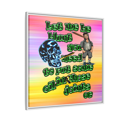 og - framed canvas art (color blur)