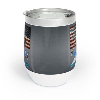 shoot for the stars - Chill Wine Tumbler (grey-light grey)