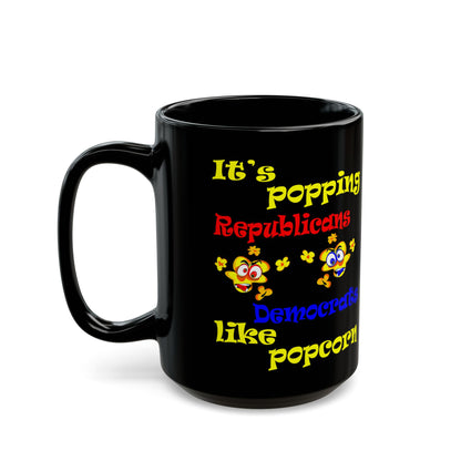 popping like popcorn - Black Mug (black)