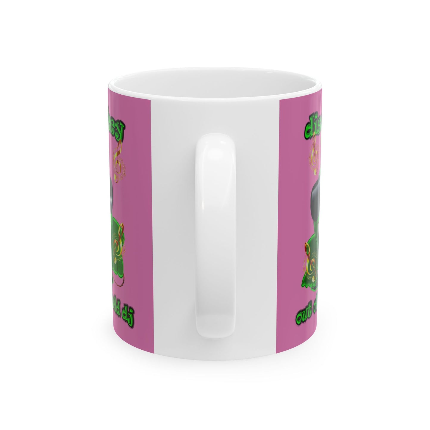 disc jockey - White Mug (light pink)