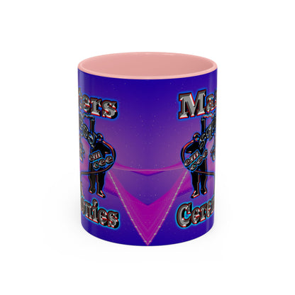 em cee squared - Accent Mug (purple-pink wave)