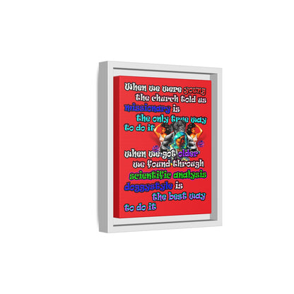 doggystyle - framed canvas art (red)