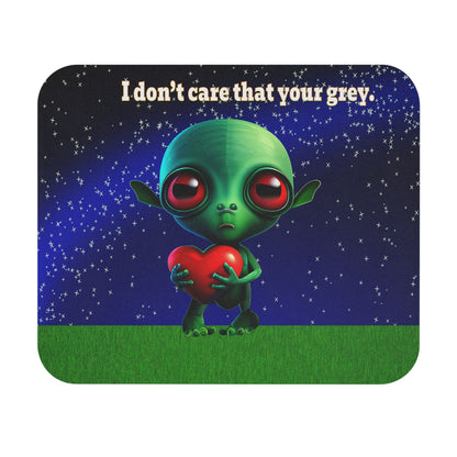 I don't care that your grey - Mouse Pad (Rectangle) ('snoops' background)