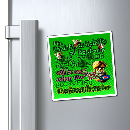 christmas spirits of boston - Magnets - (logo green)
