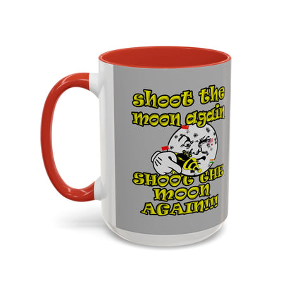 shoot the moon again - Accent Mug (light grey)