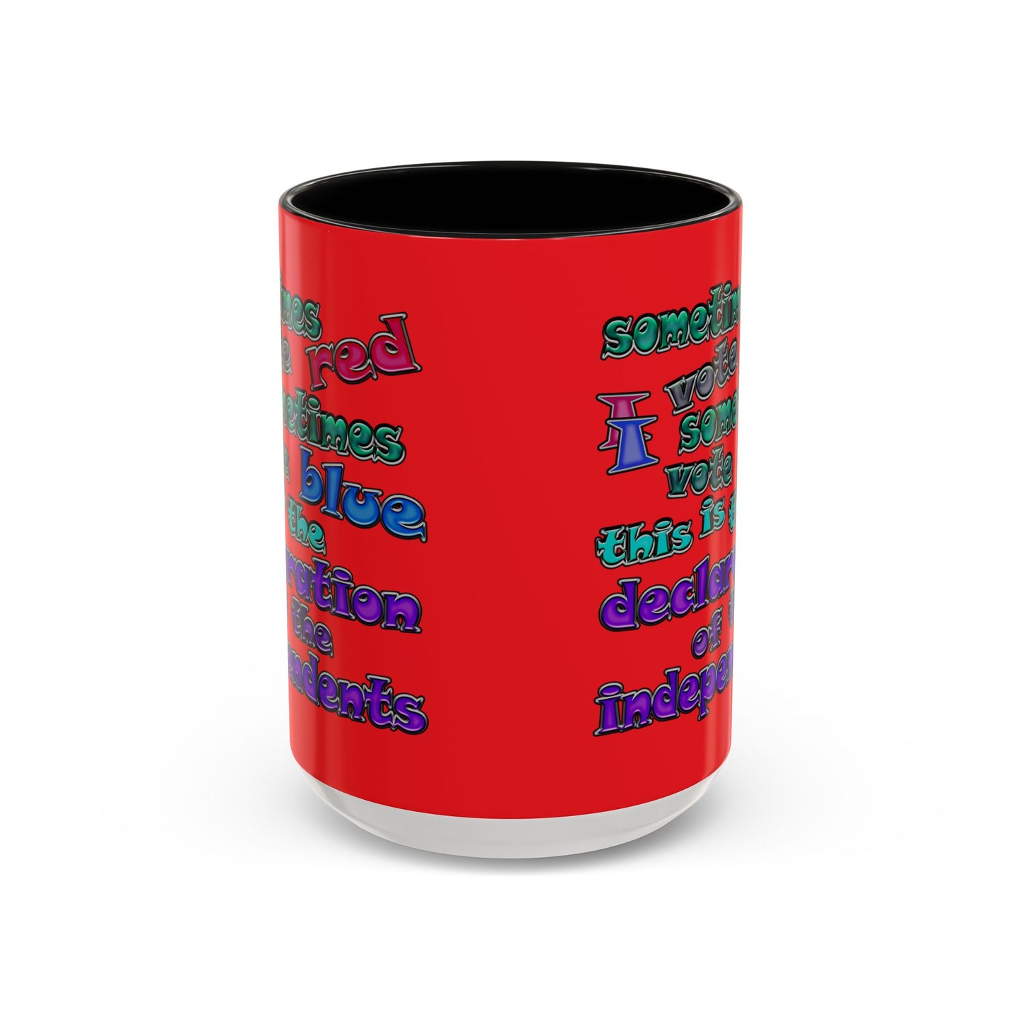 declaration of the independents - Accent Mug (red)