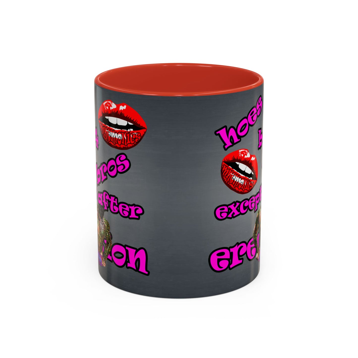 hoes b4 bros - Accent Mug (grey-light grey)