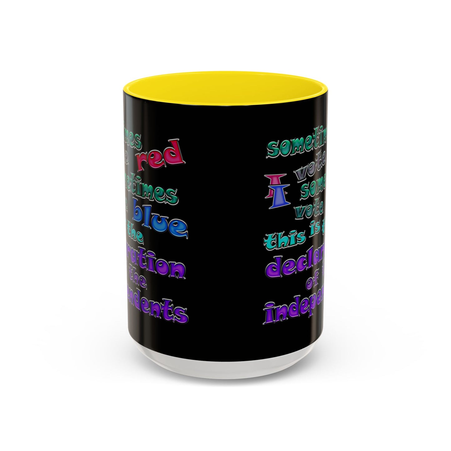 declaration of the independents - Accent Mug (black)