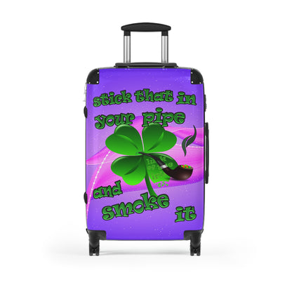 stick that in your pipe and smoke it - Suitcase (purple-pink wave)