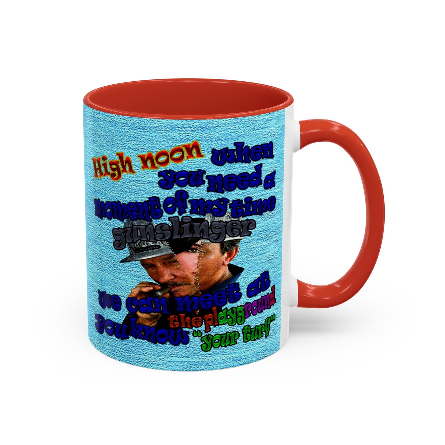 high noon - Accent Mug (faded blue)