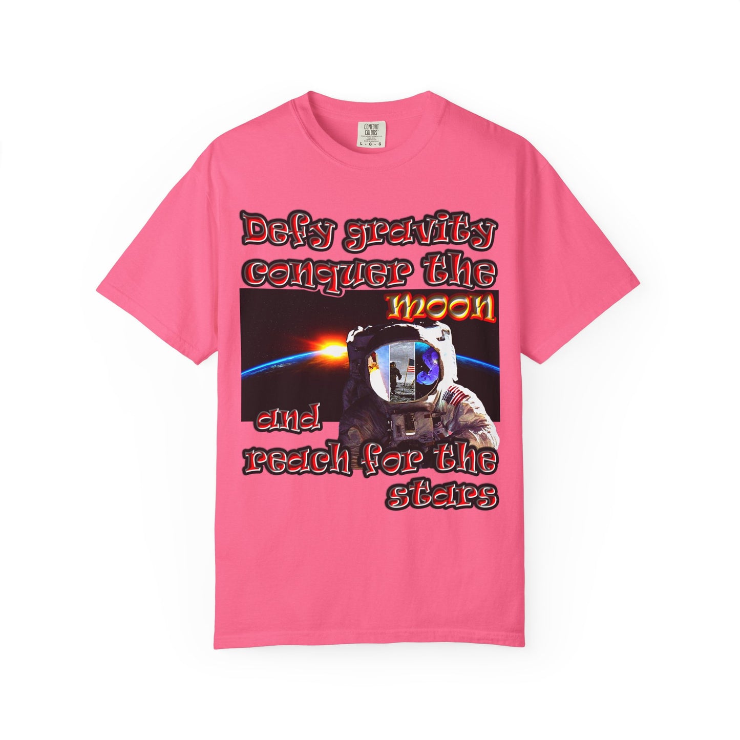 defy conquer reach - Unisex Garment-Dyed T-shirt