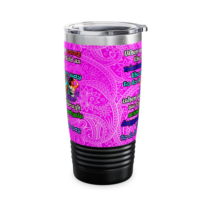 doggystyle - Ringneck Tumbler, 20oz (pink swirl)