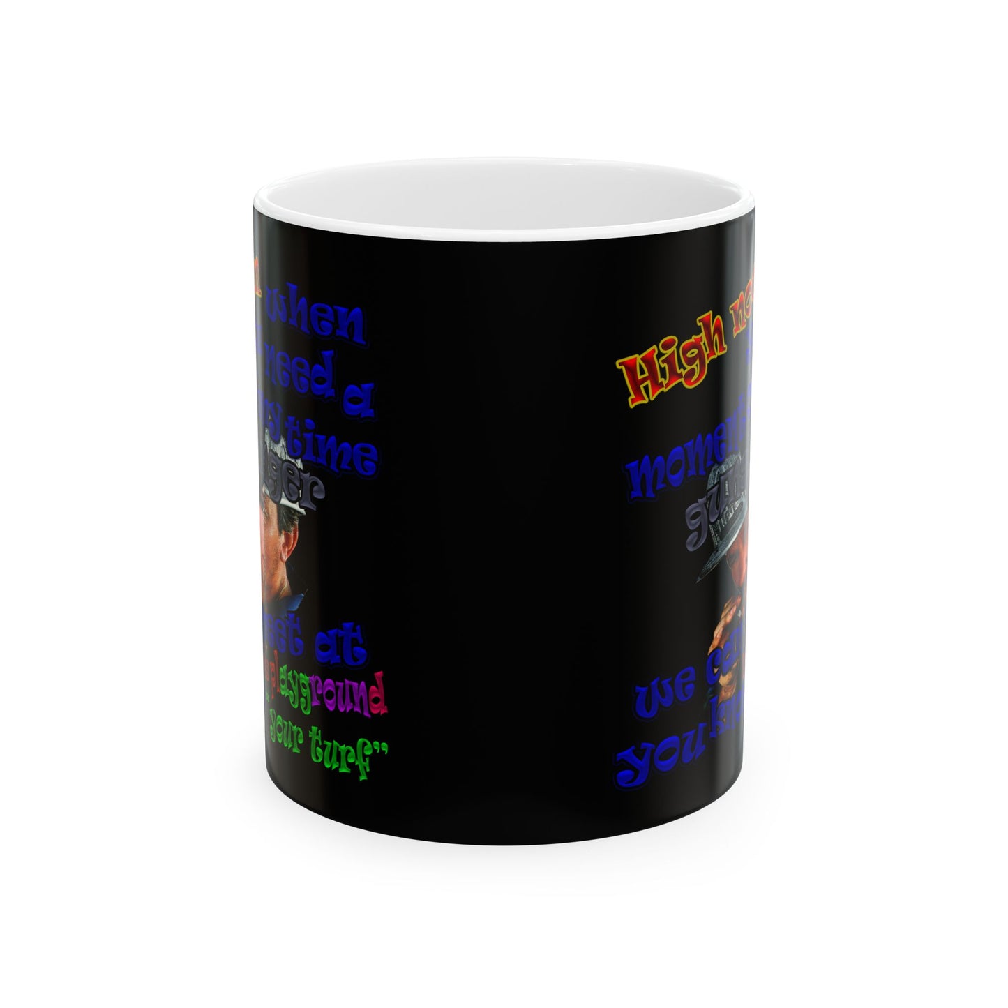high noon - White Mug (black)