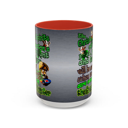 christmas spirits of boston - Accent Mug (brushed nickel)