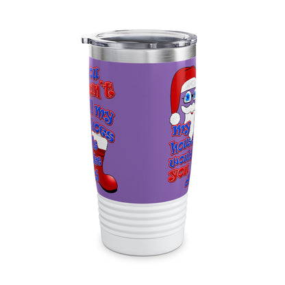 santa's shoes - Ringneck Tumbler, 20oz (light purple)