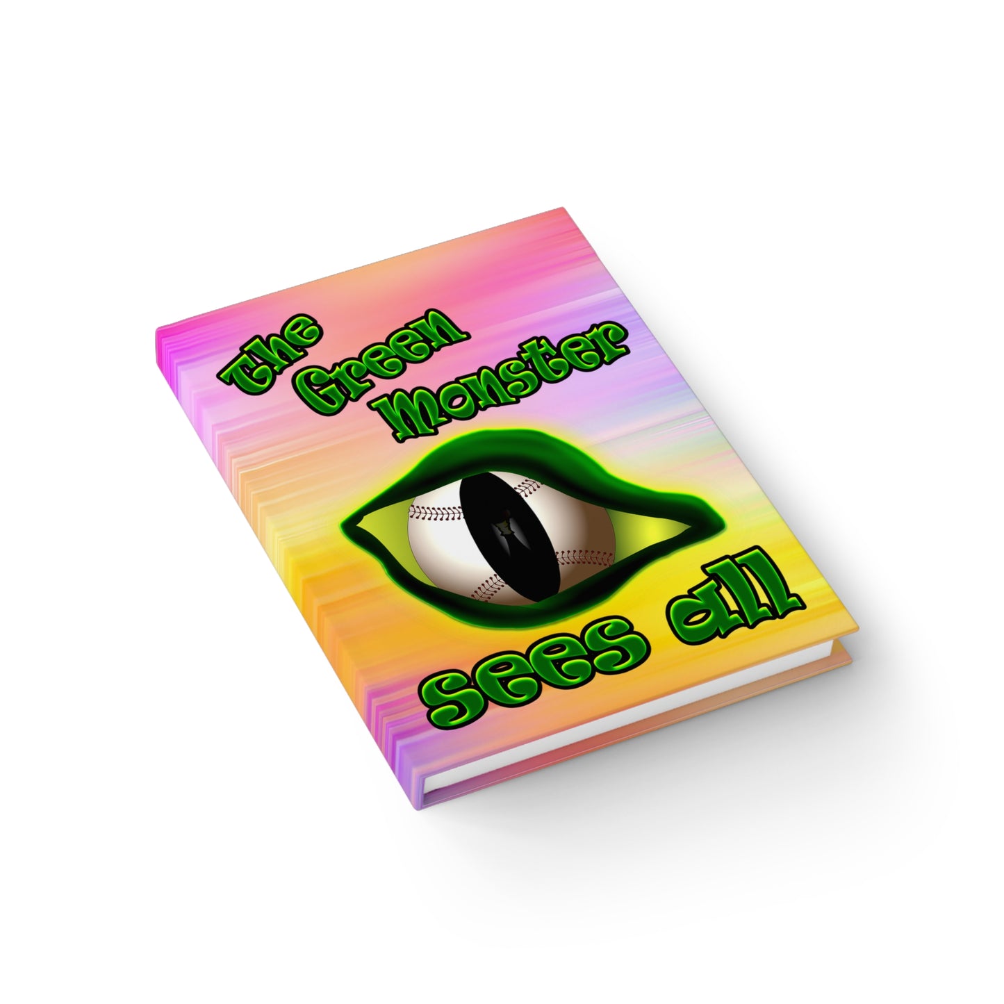 green monster - journal-lined (color blur)