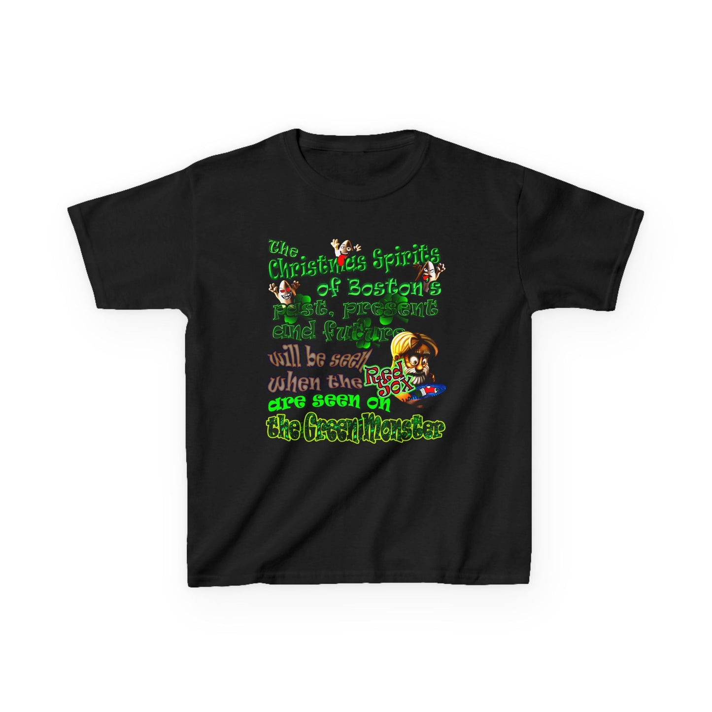christmas spirits of boston - Kids Heavy Cotton™ Tee