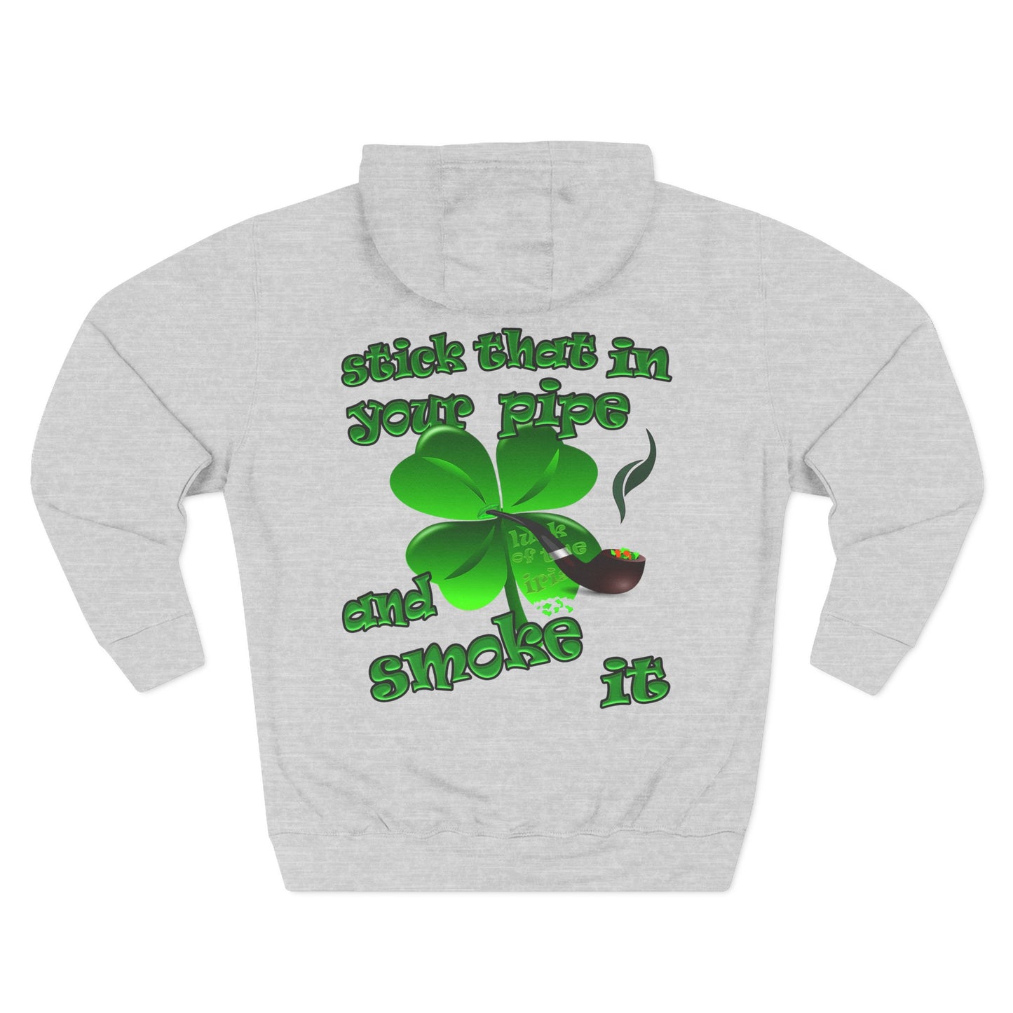 celtics logo - Three-Panel Fleece Hoodie