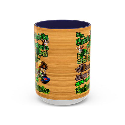 christmas spirits of boston - Accent Mug (butterscotch wood finish)