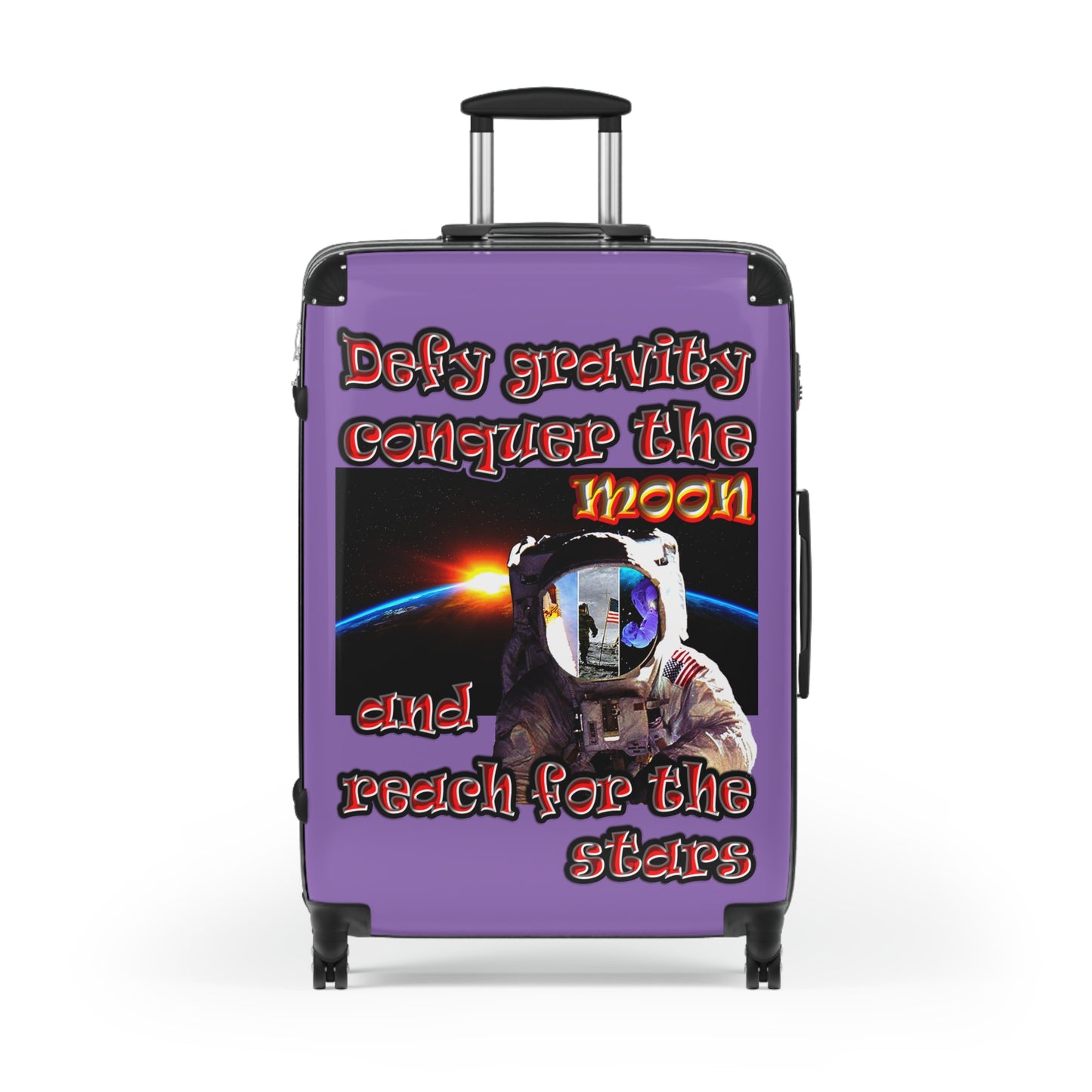 defy conquer reach - Suitcase (light purple)