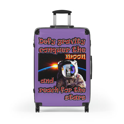 defy conquer reach - Suitcase (light purple)
