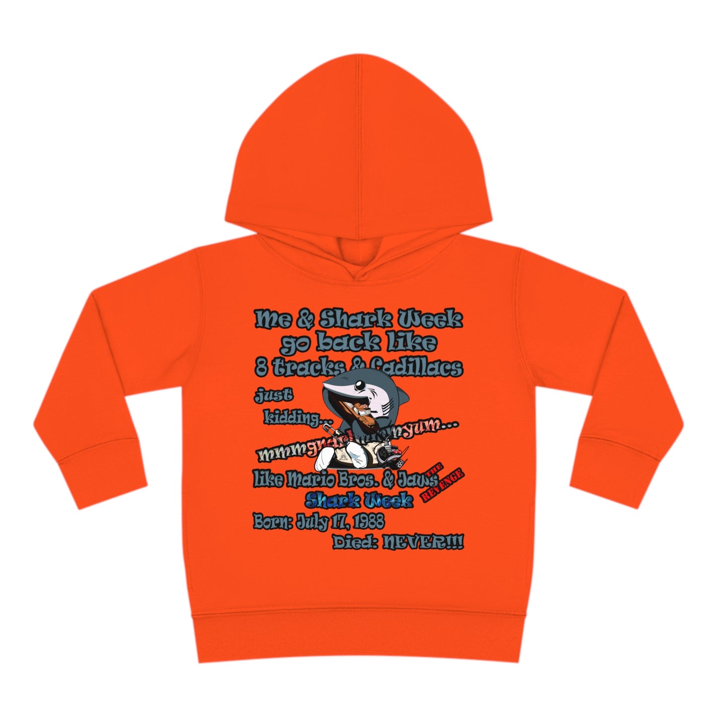 shark week - Toddler Pullover Fleece Hoodie