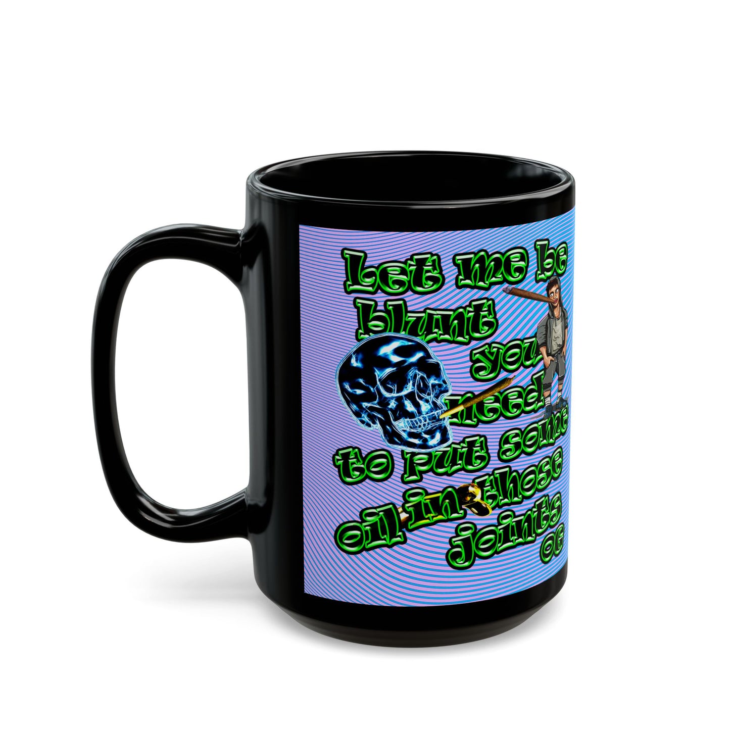 og - Black Mug (light blue-purple wave)