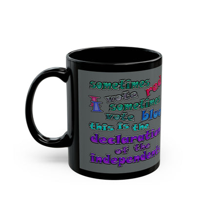 declaration of the independents - Black Mug (dark grey)