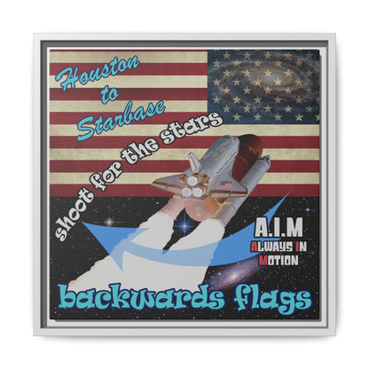 shoot for the stars - framed canvas art