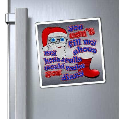 santa's shoes - Magnets - (brushed nickel)