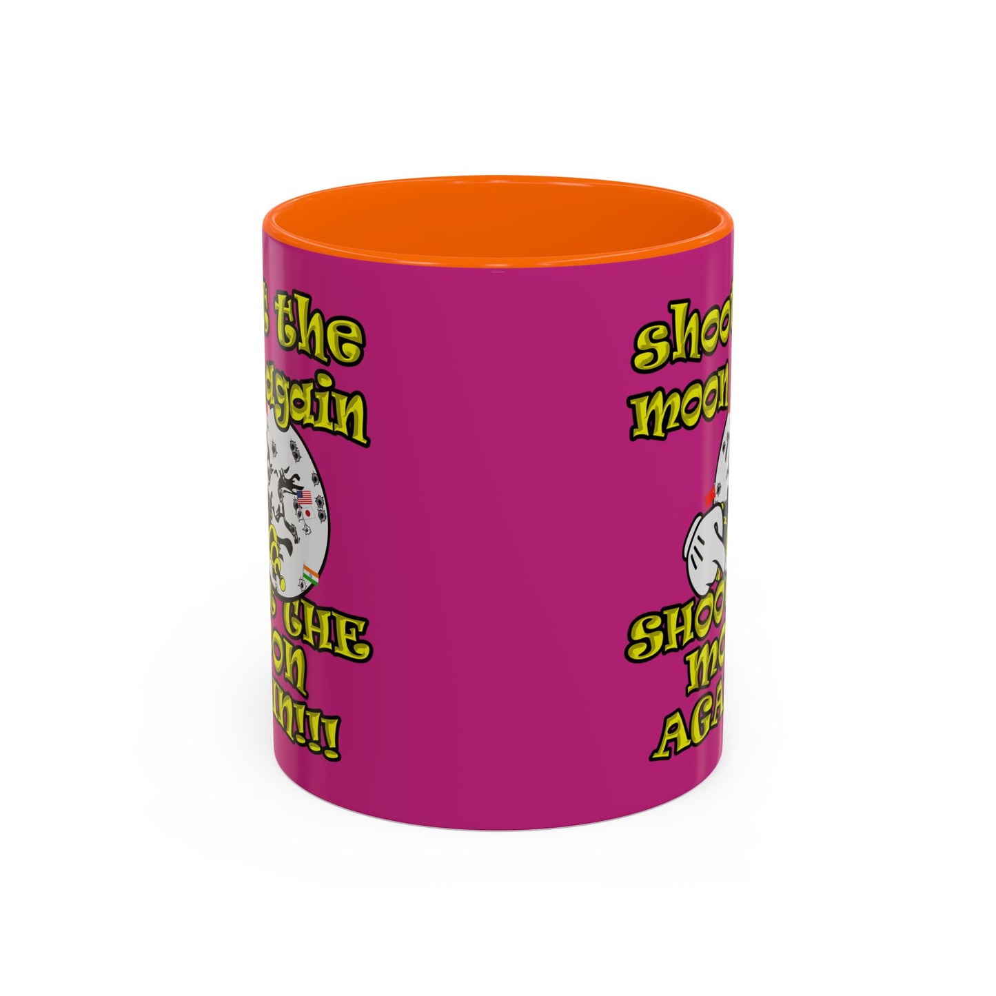 shoot the moon again - Accent Mug (pink)