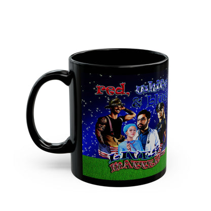 rw&b lives matter - Black Mug ('snoops' background)