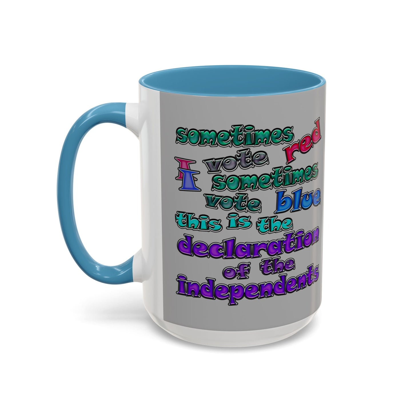 declaration of the independents - Accent Mug (light grey)