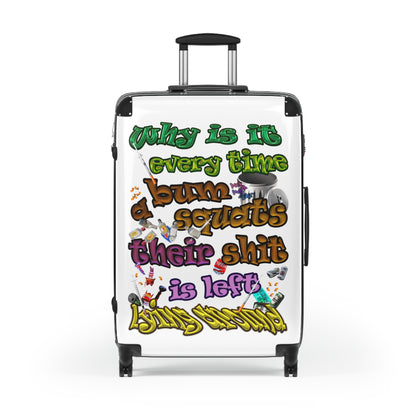 the bum's shit - Suitcase (white)