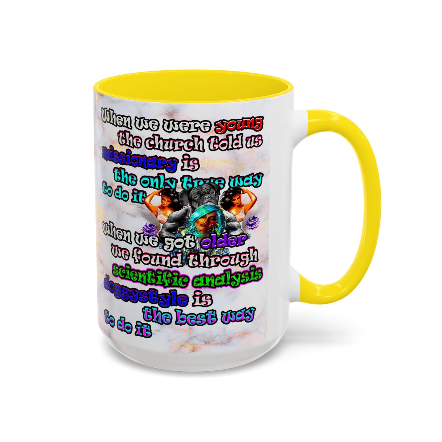 doggystyle - Accent Mug (white marble)