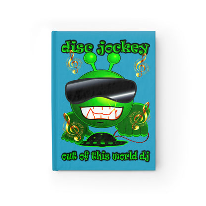 disc jockey - journal-blank (turquoise)